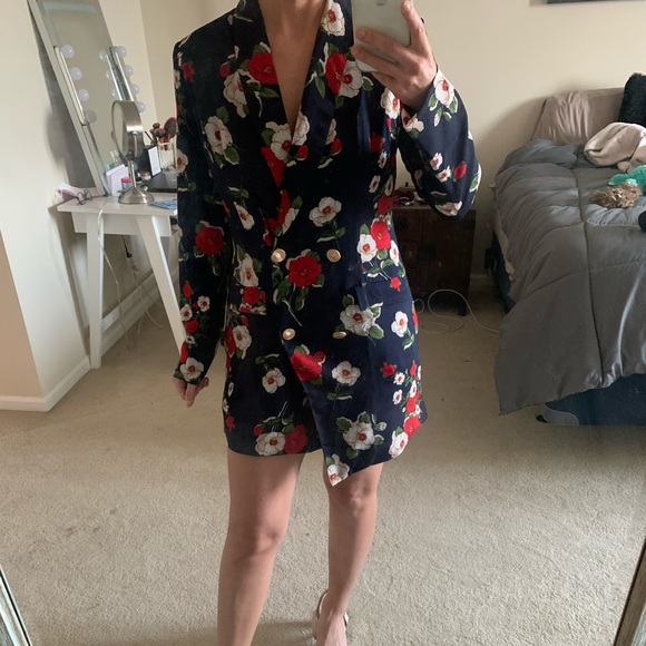 Floral Blazer Dress - Picture 2 of 2